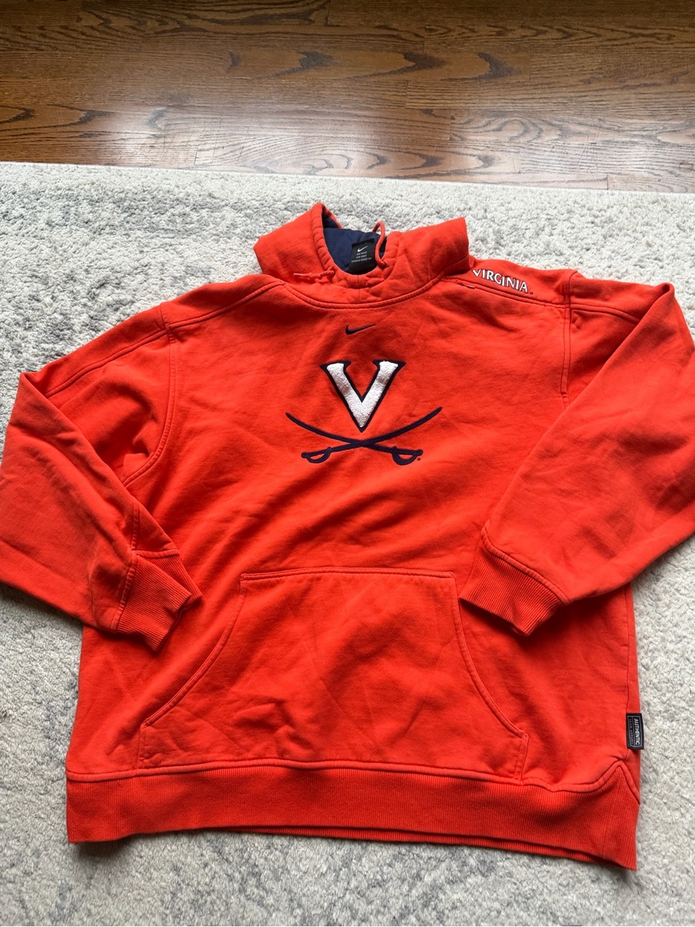 Nike Men’s Orange Virginia Cavaliers Pullover Sweatshirt